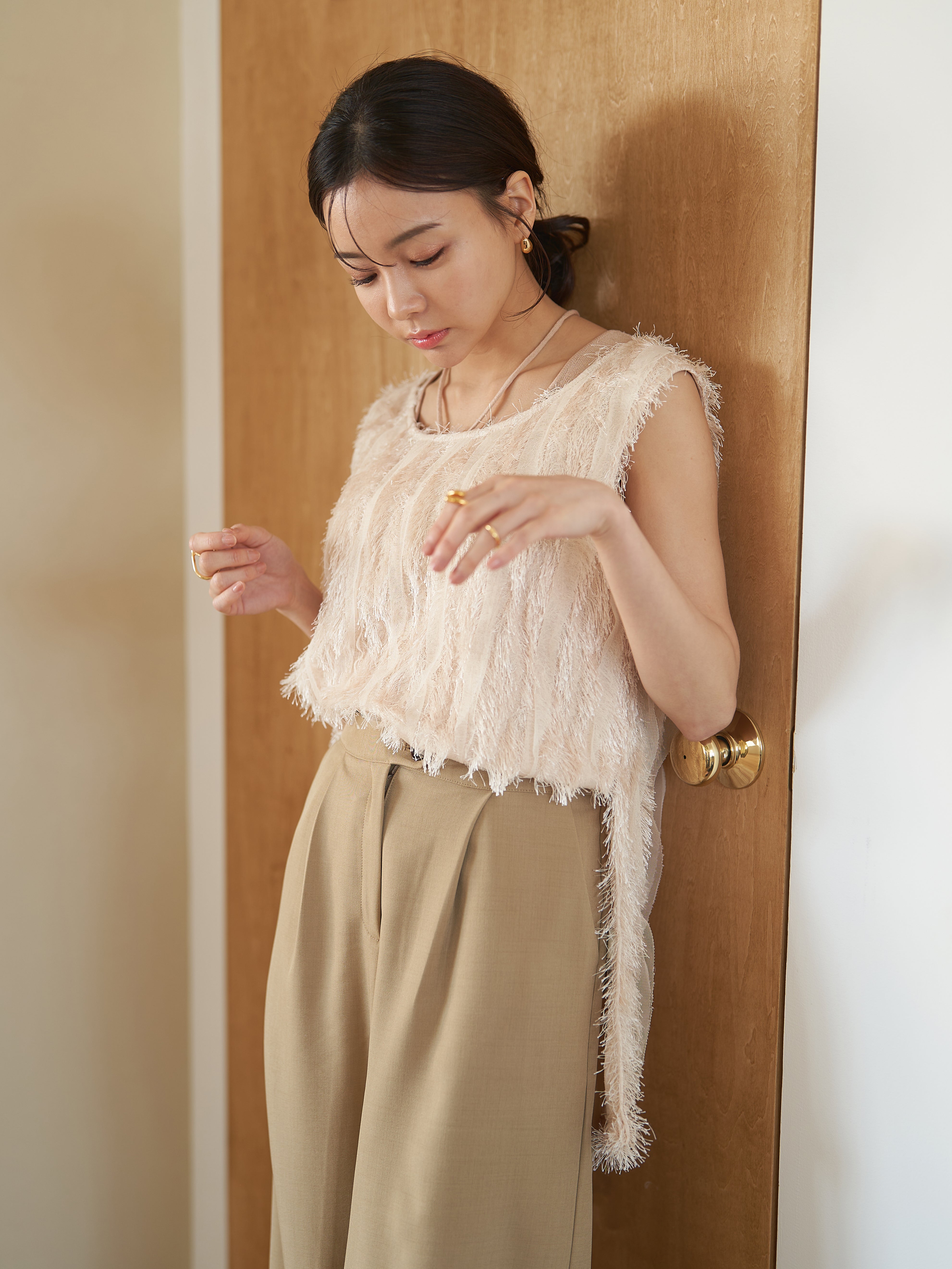 fringe over bustier 舗 - トップス