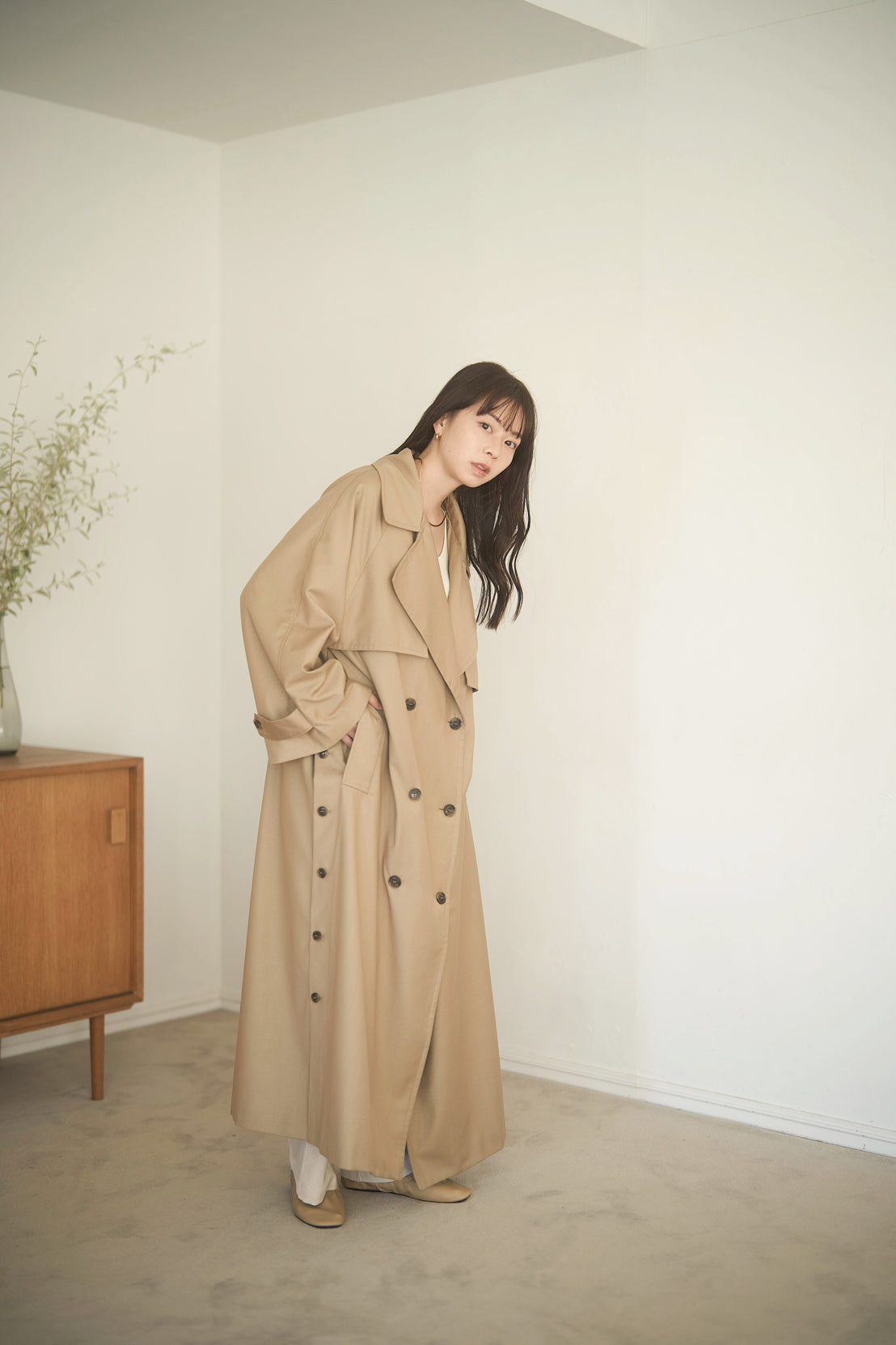 slit robe trench coat – nuyuh