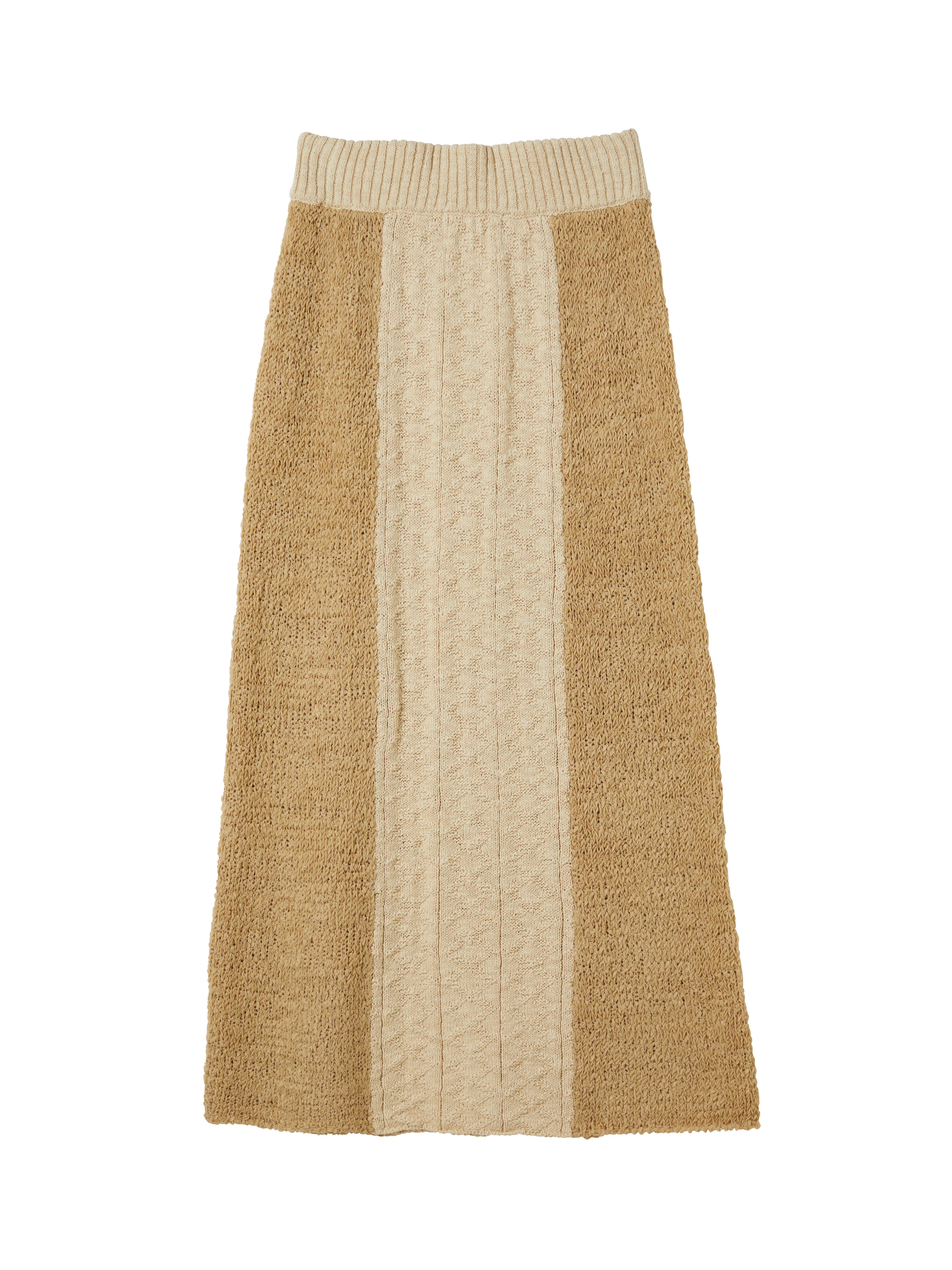 tape yarn knit skirt