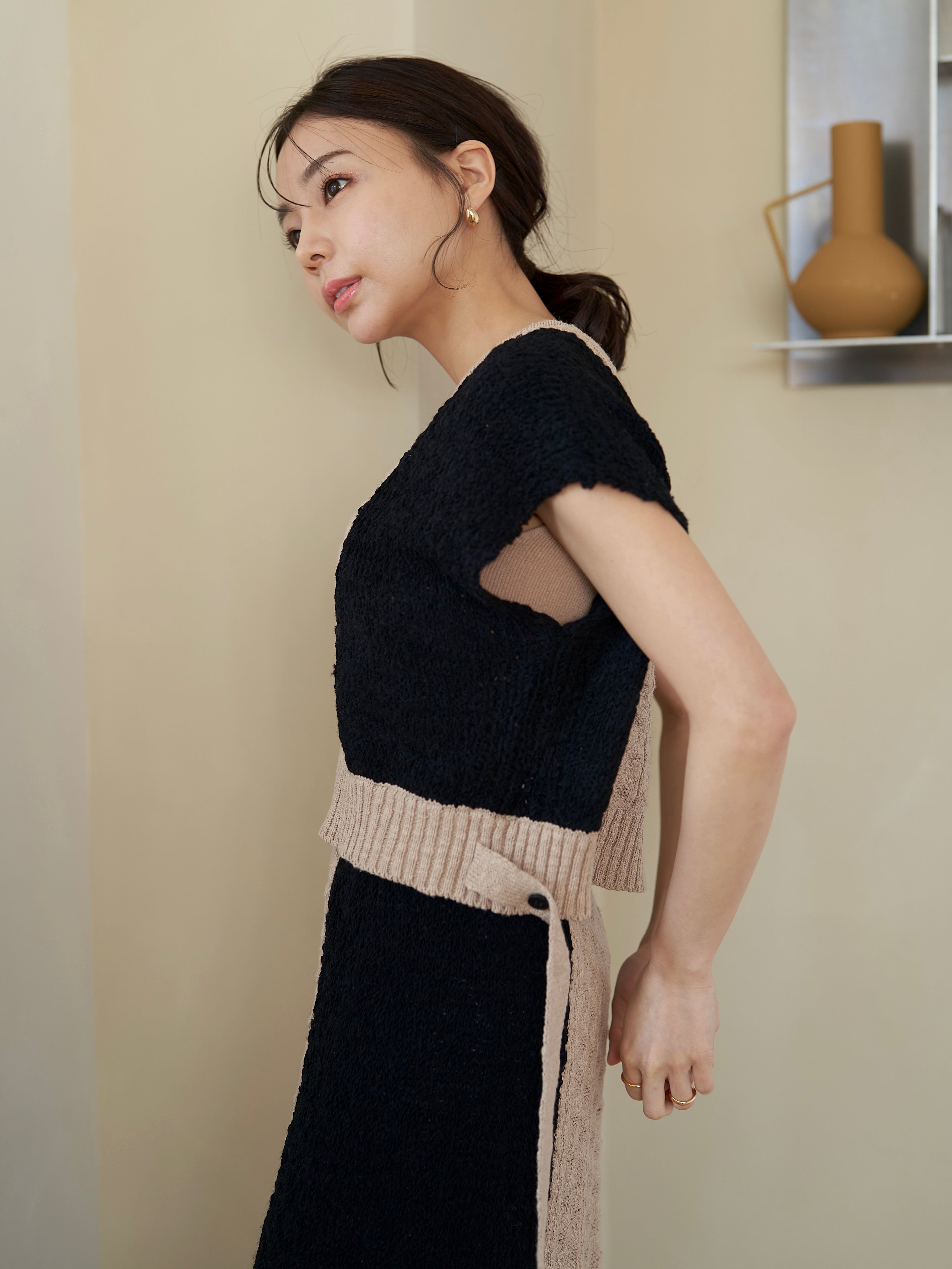 tape yarn knit skirt – nuyuh